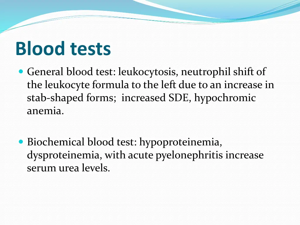 blood tests