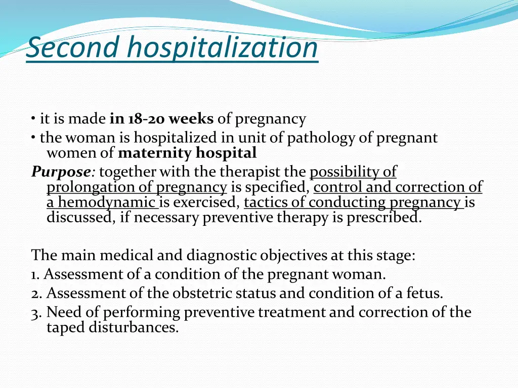 second hospitalization