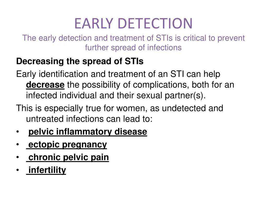 early detection the early detection and treatment
