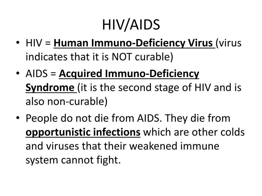 hiv aids
