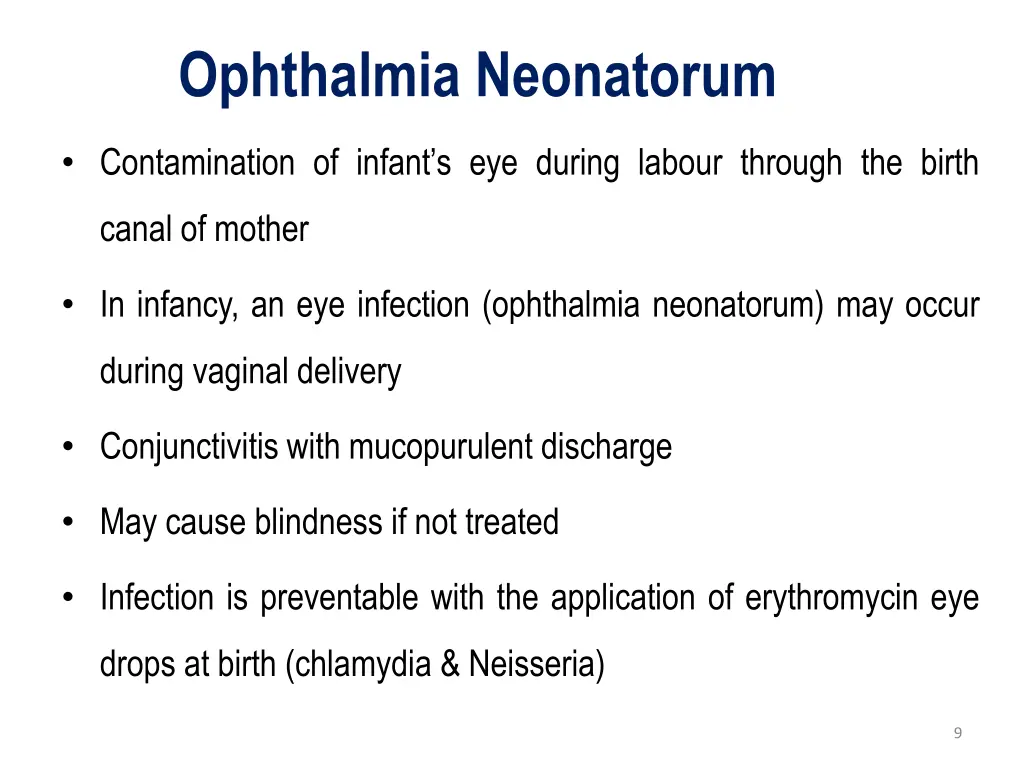 ophthalmia neonatorum