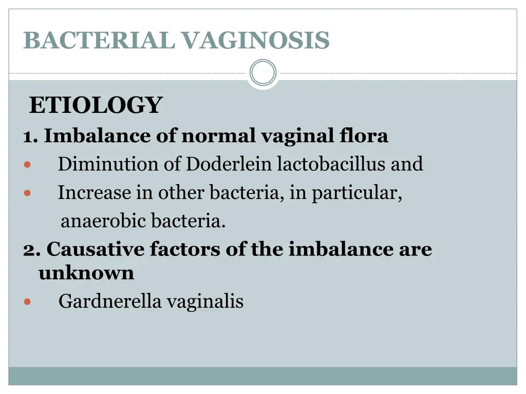 bacterial vaginosis 1