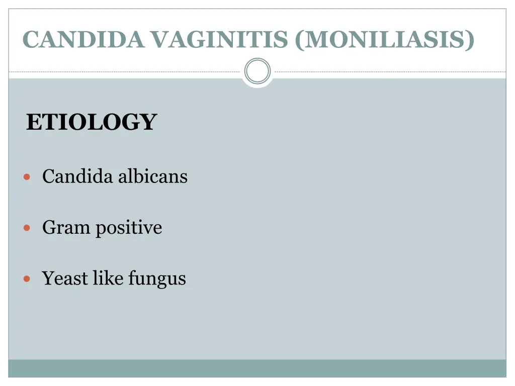 candida vaginitis moniliasis