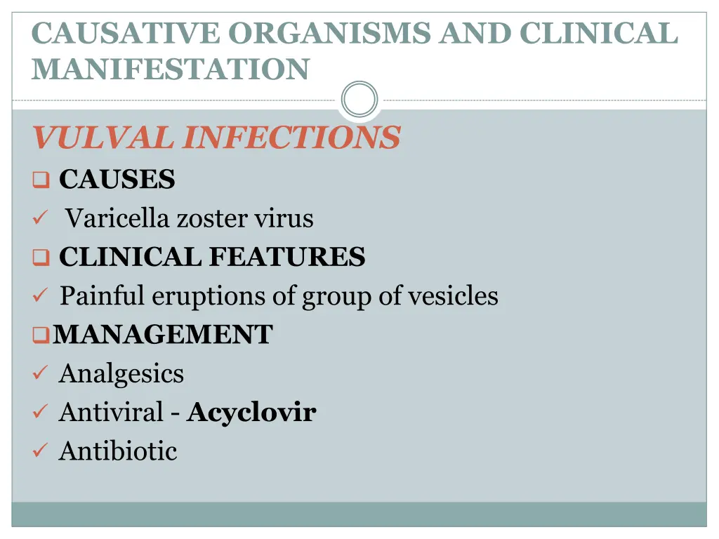 causative organisms and clinical manifestation 2