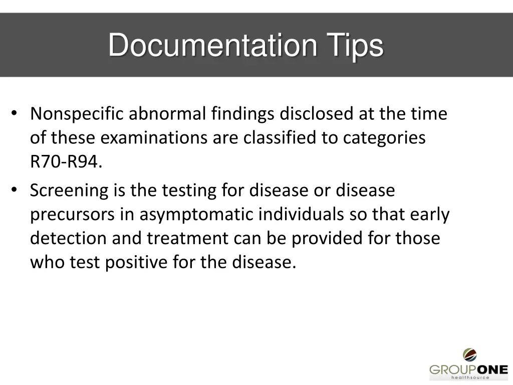 documentation tips