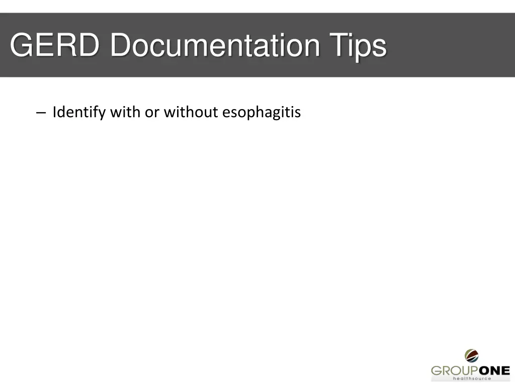 gerd documentation tips
