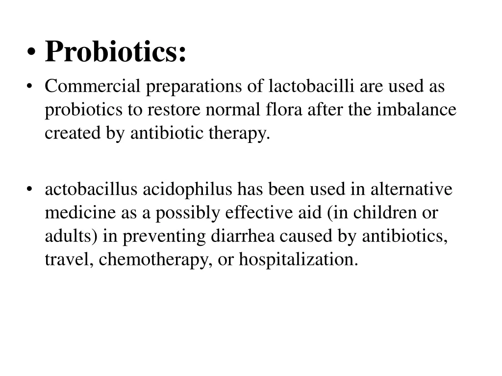 probiotics commercial preparations