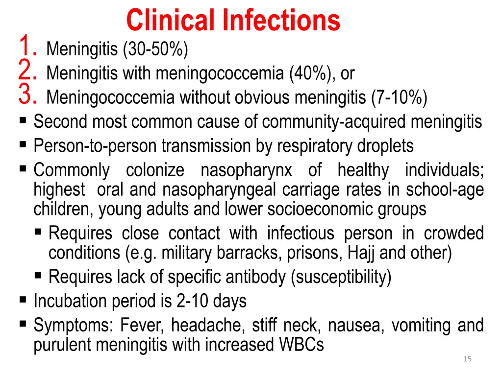 clinical infections