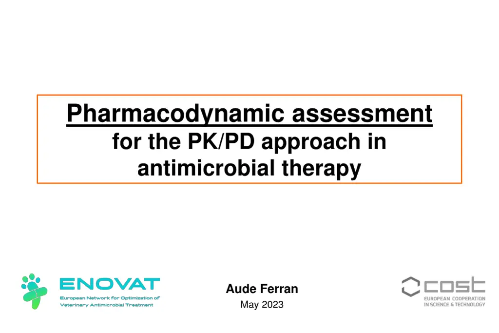 pharmacodynamic assessment for the pk pd approach