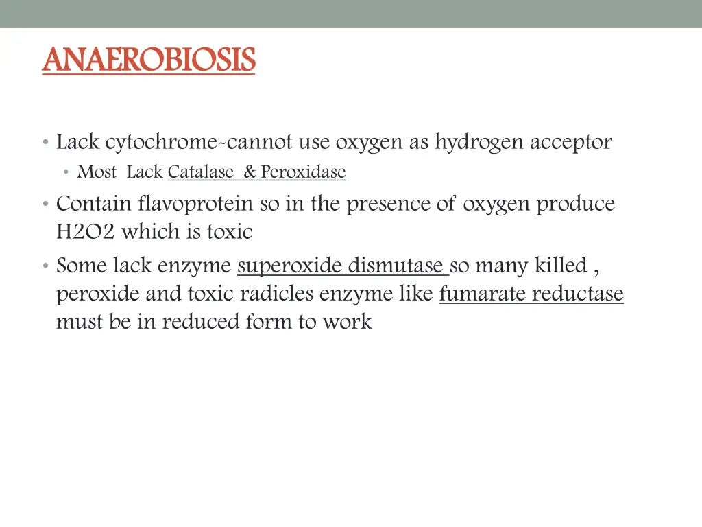 anaerobiosis anaerobiosis
