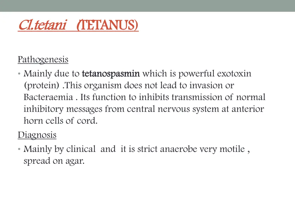 cl tetani cl tetani tetanus 2
