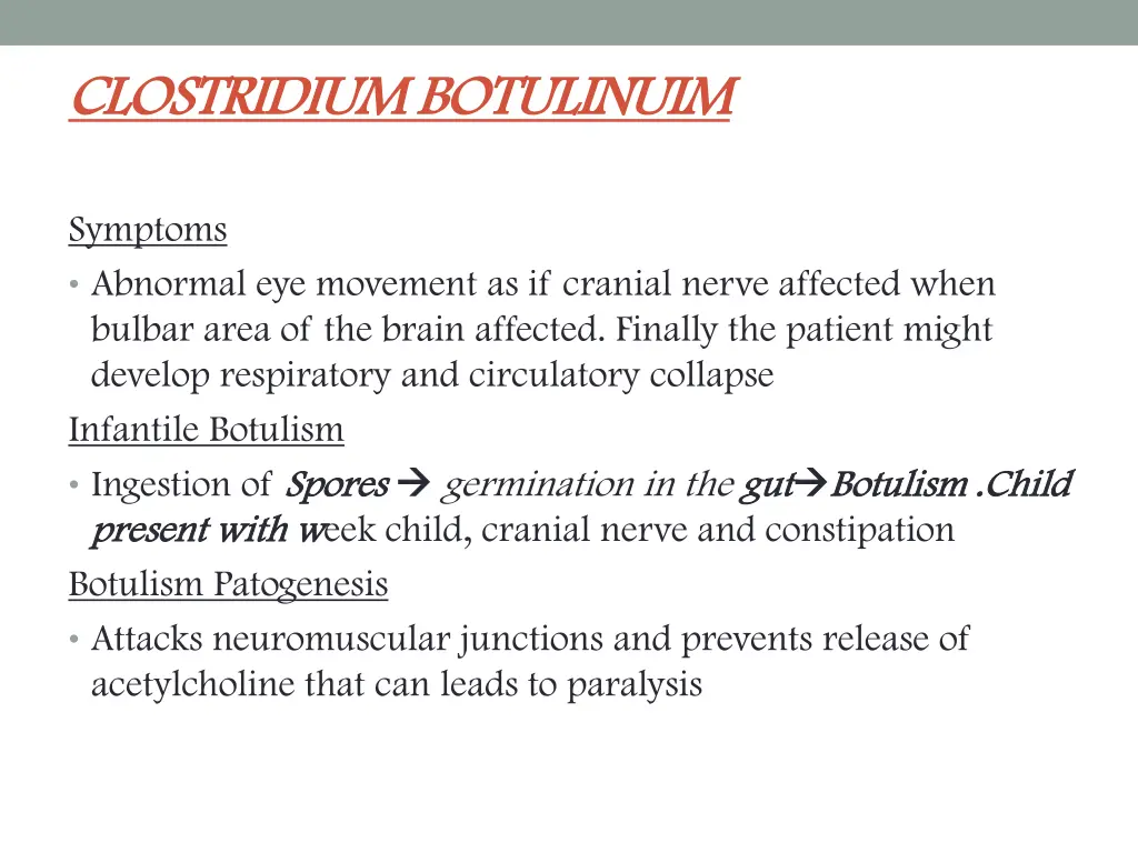 clostridium botulinuim clostridium botulinuim 1
