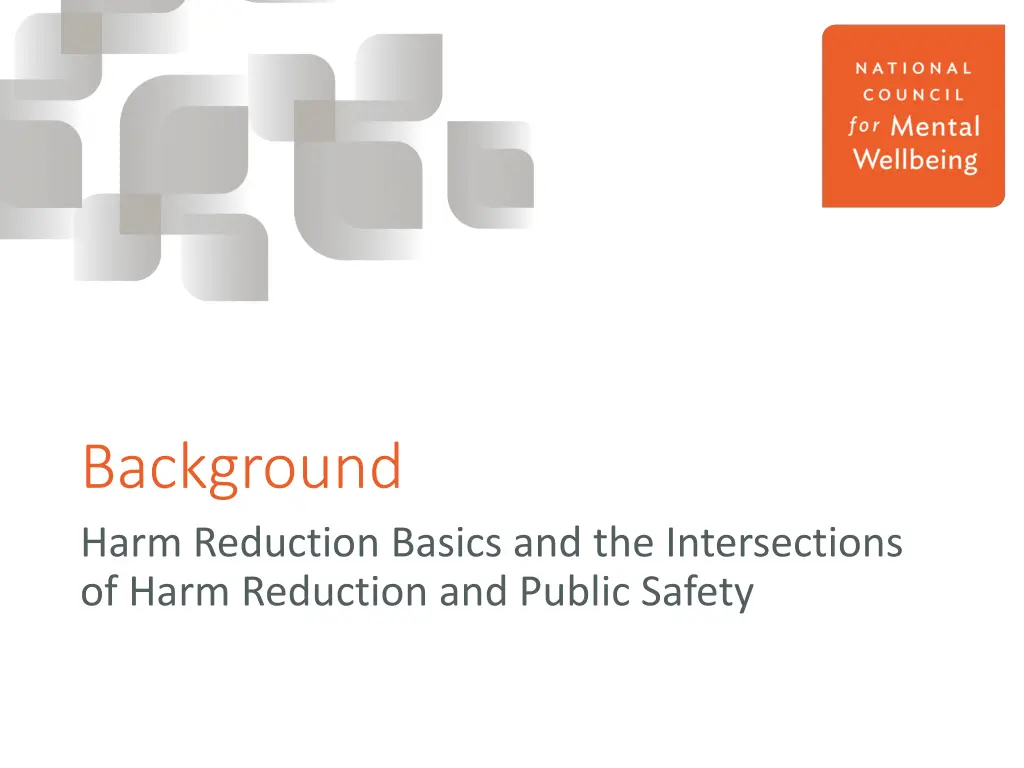 background harm reduction basics