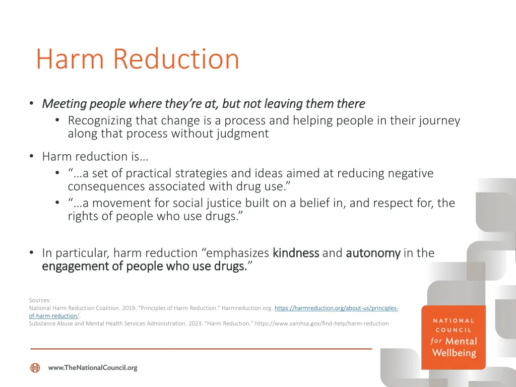 harm reduction