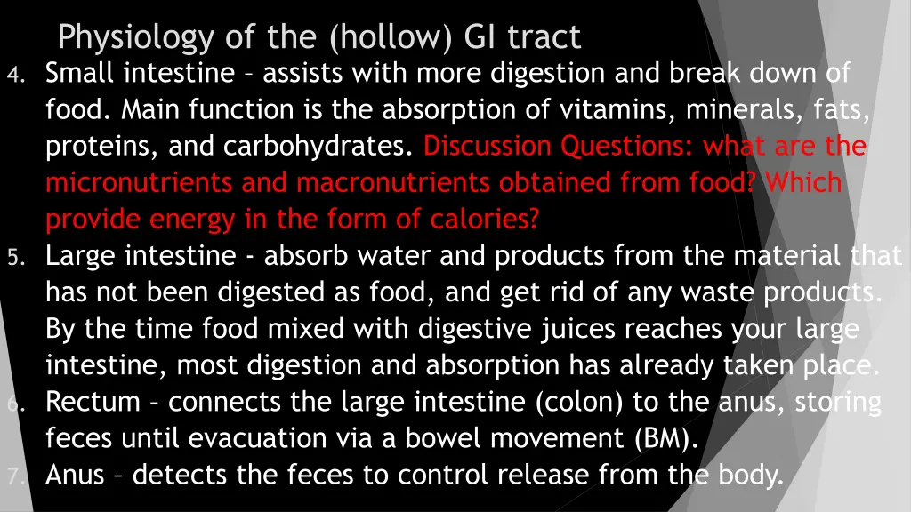 physiology of the hollow gi tract 4 small