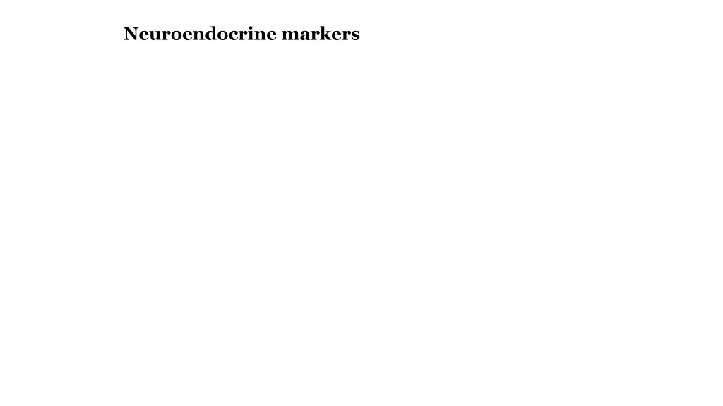 neuroendocrine markers