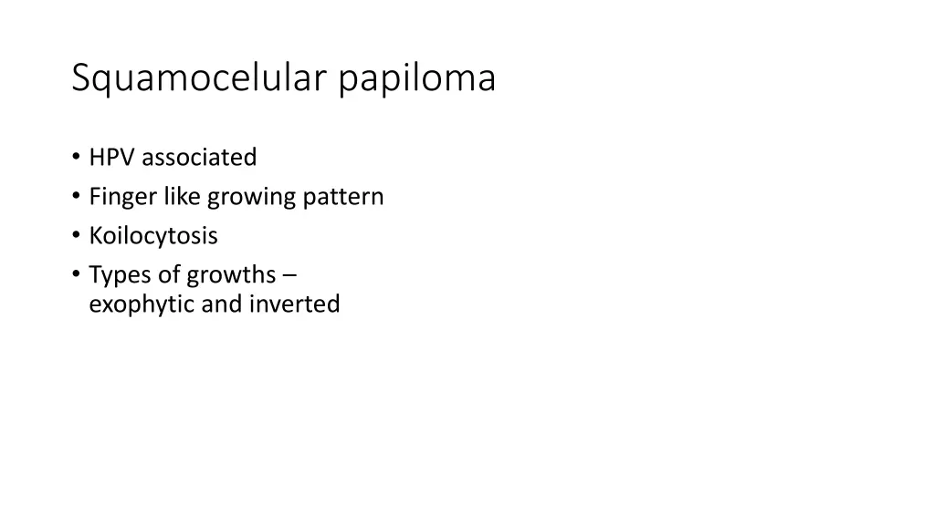 squamocelular papiloma