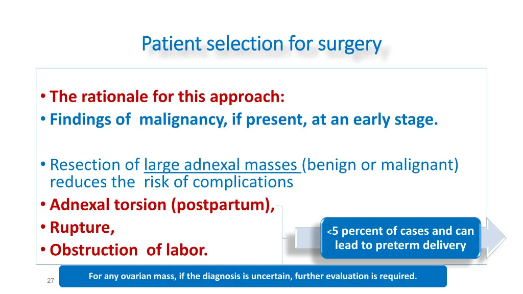 patient selection for patient selection