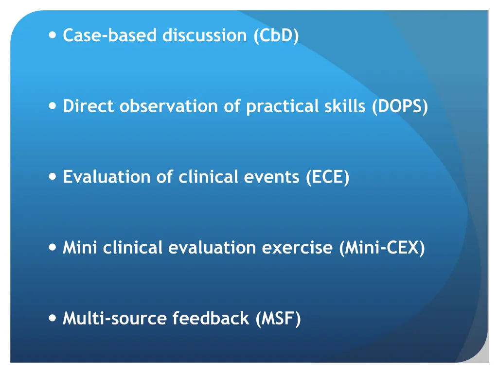 case based discussion cbd