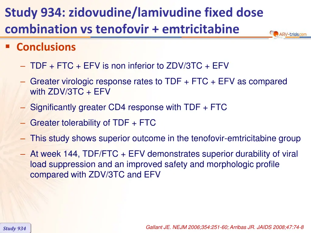 study 934 zidovudine lamivudine fixed dose 6
