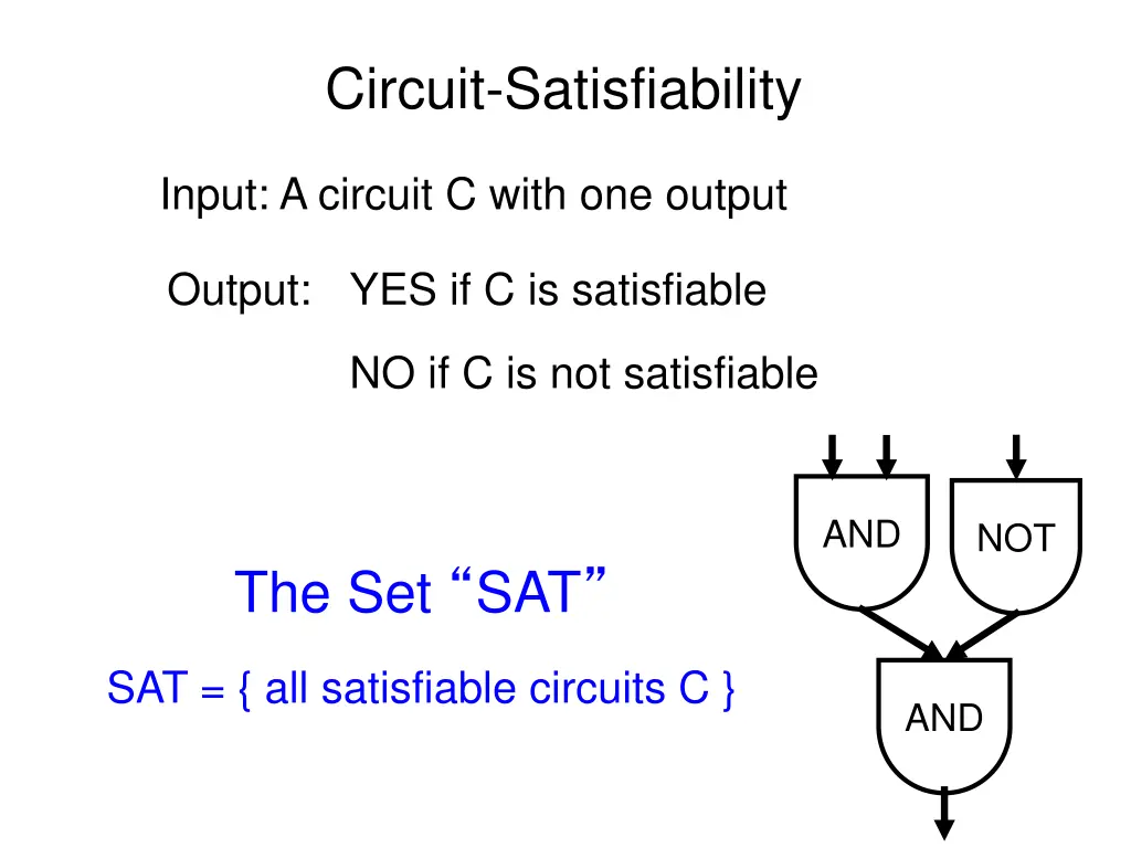 circuit satisfiability