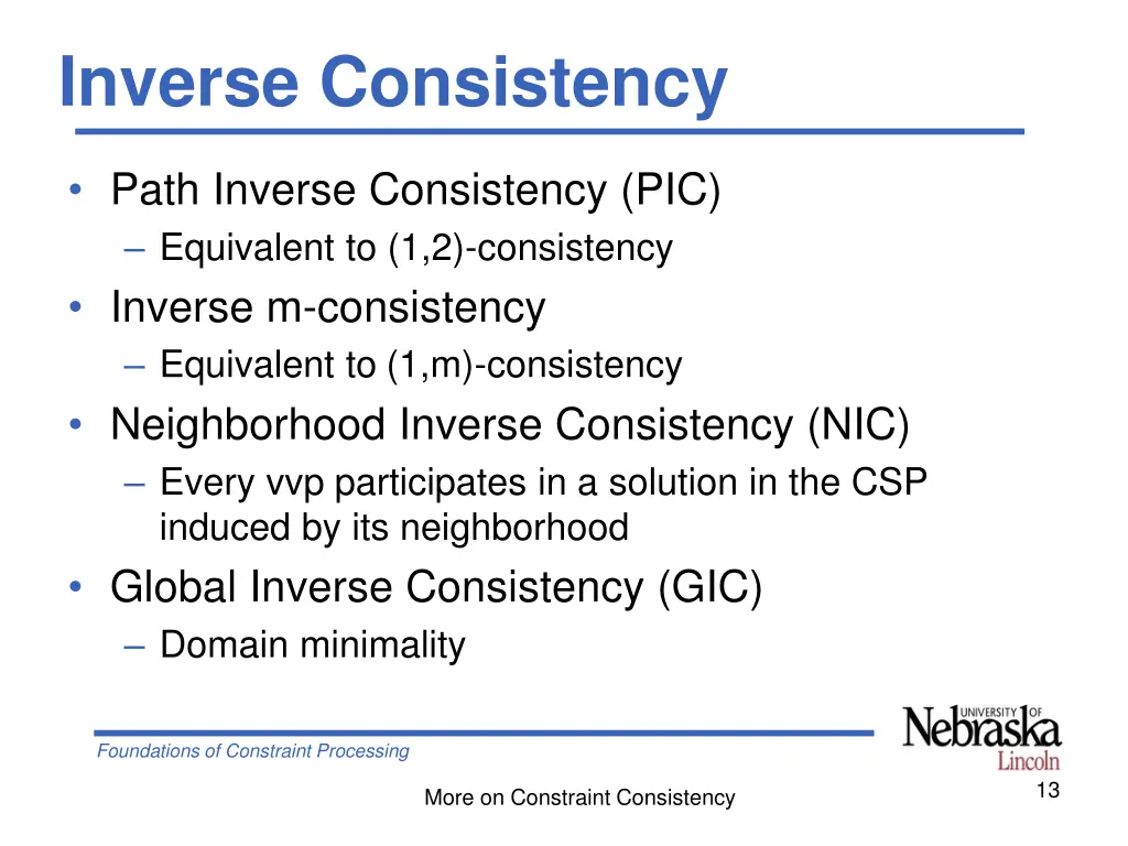 inverse consistency