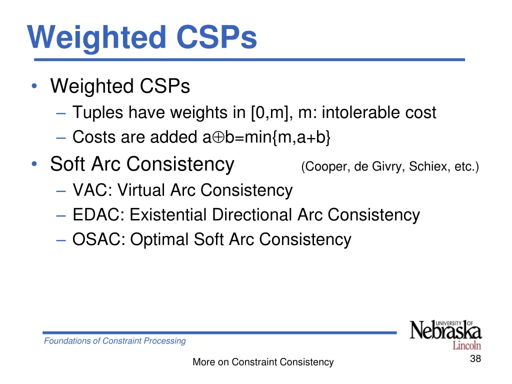 weighted csps