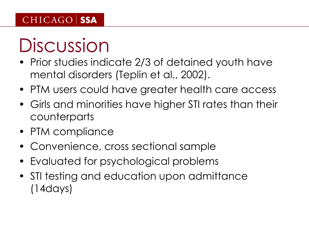 discussion prior studies indicate 2 3 of detained