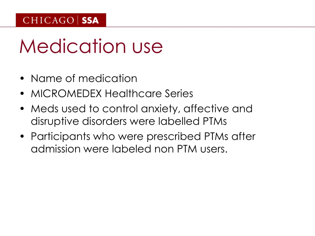 medication use