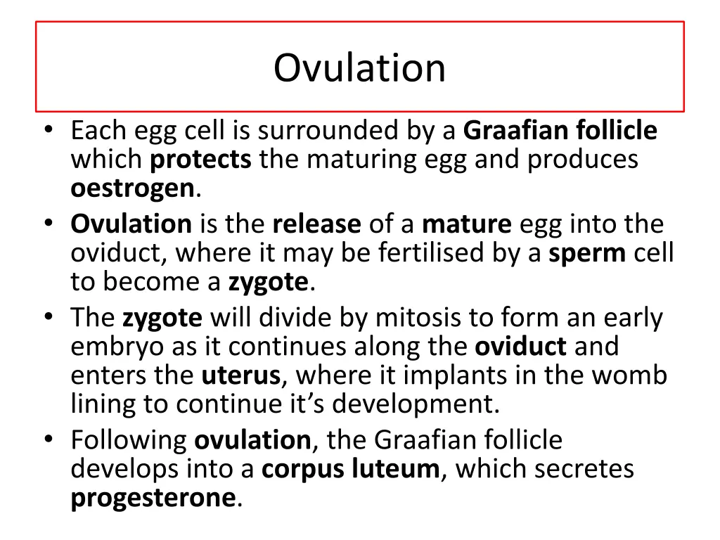 ovulation
