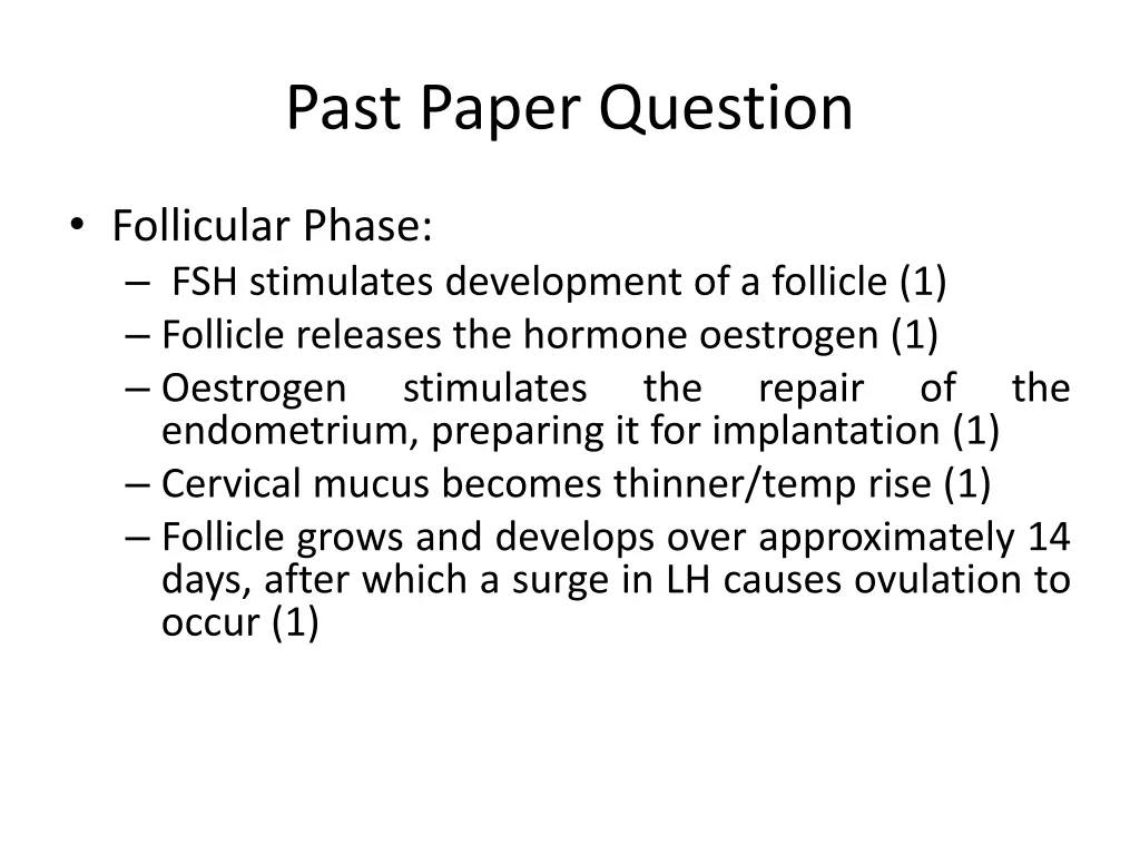 past paper question 1