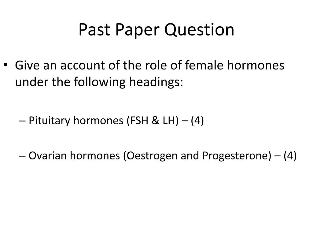 past paper question 3