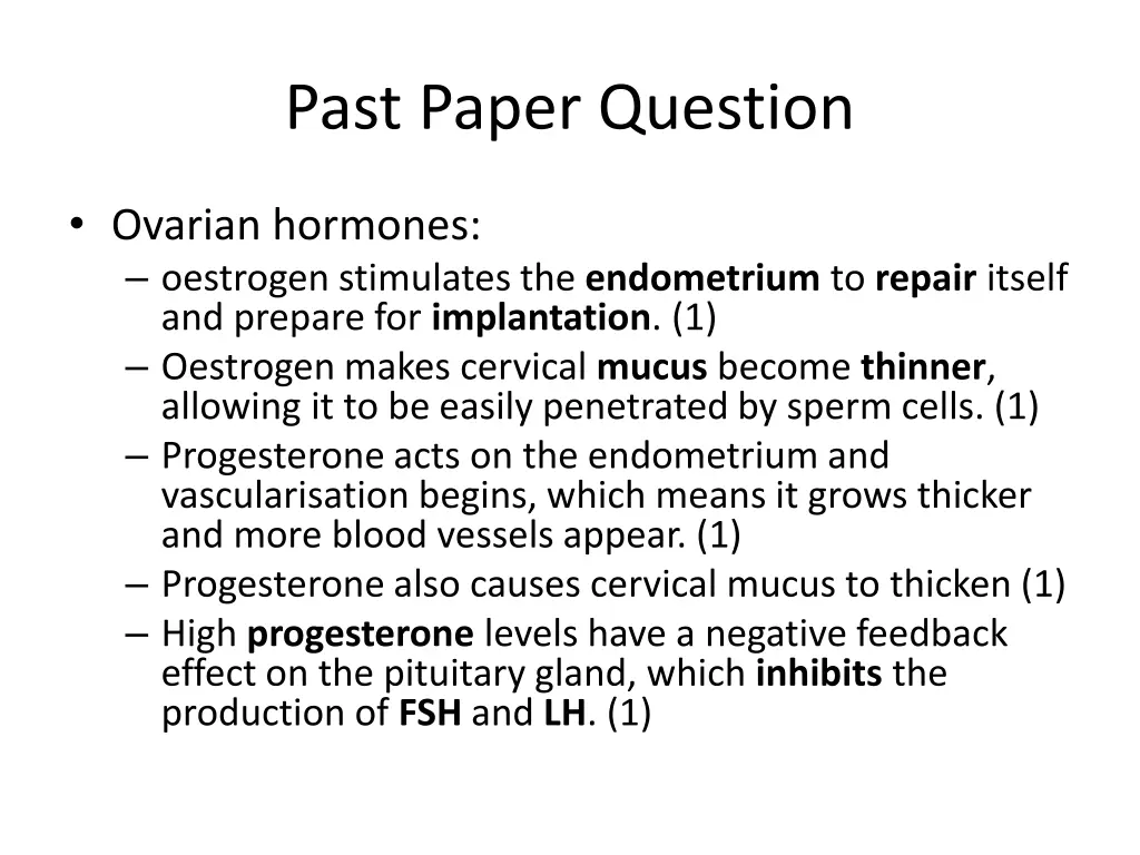 past paper question 5