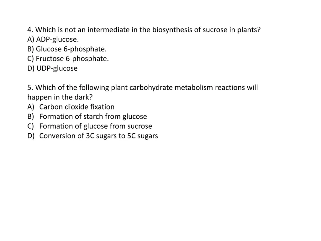 4 which is not an intermediate