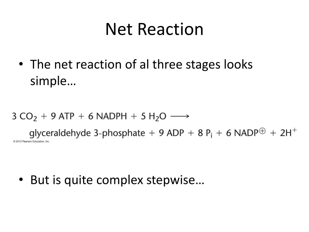 net reaction