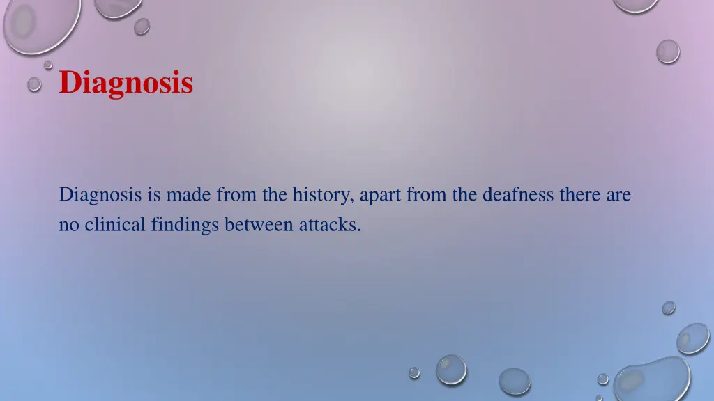 diagnosis