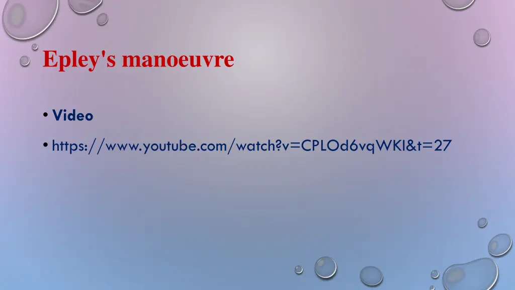 epley s manoeuvre 2