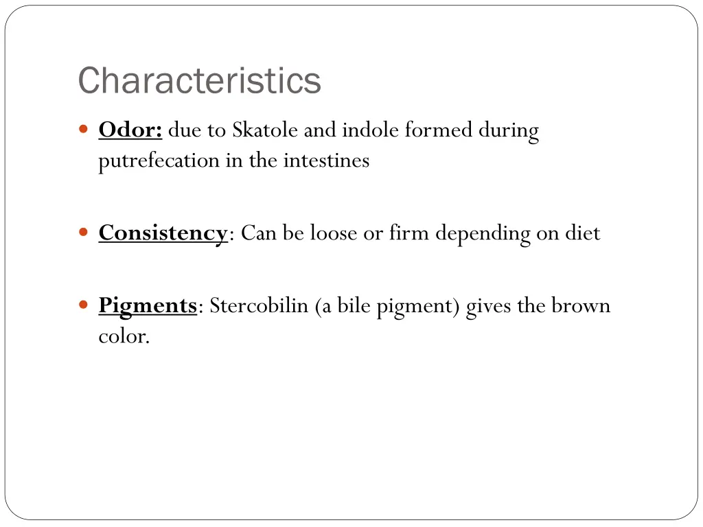 characteristics