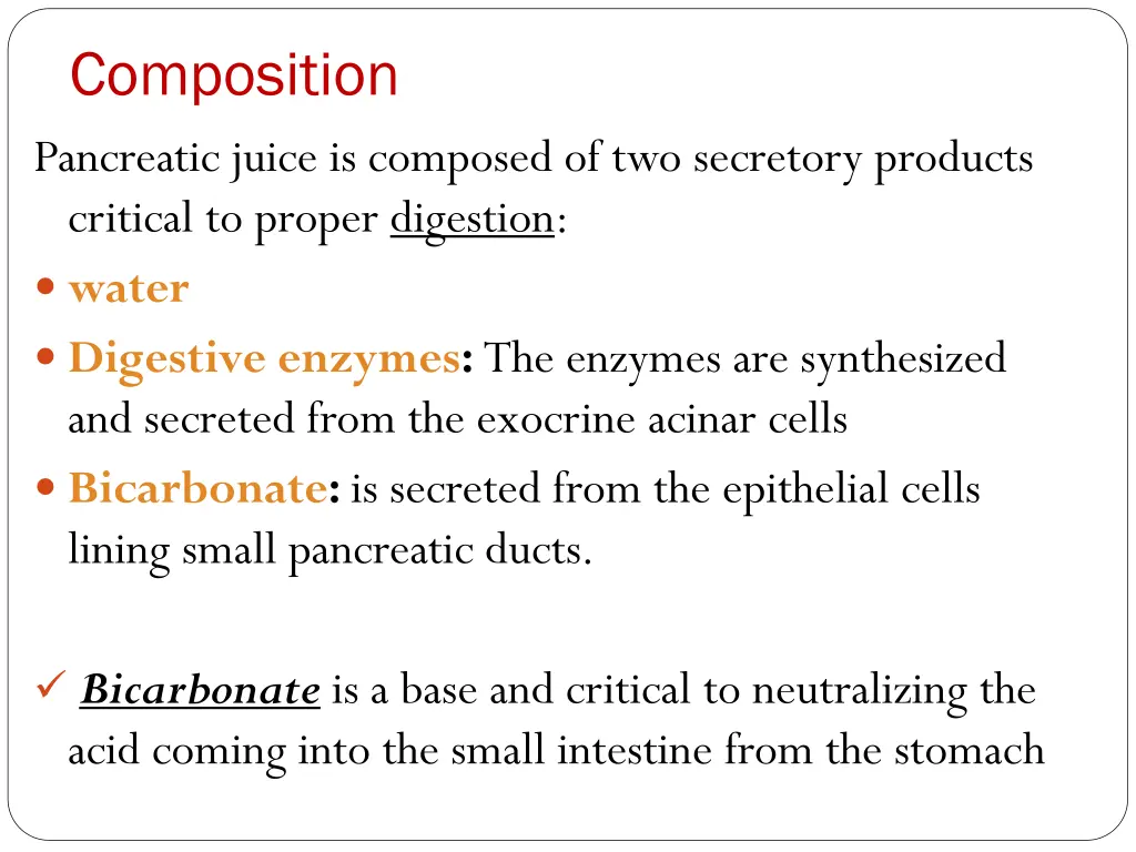 composition pancreatic juice is composed