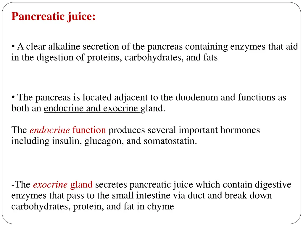 pancreatic juice