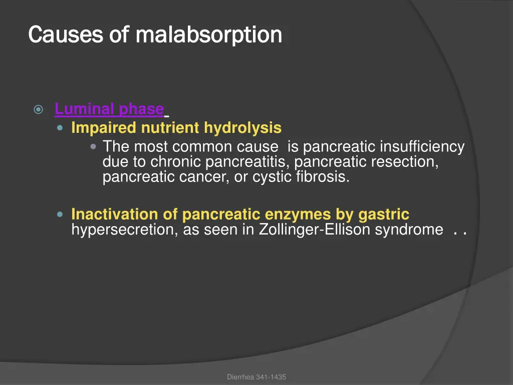 causes of causes of malabsorption malabsorption