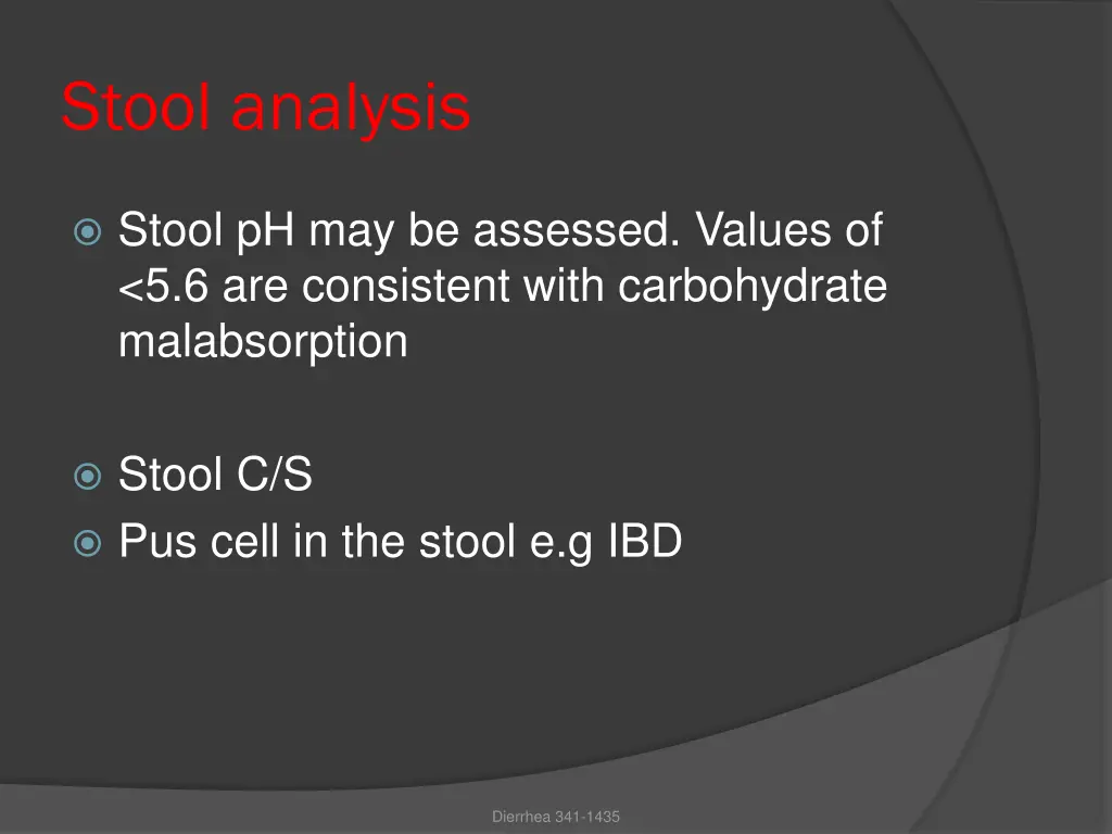 stool analysis