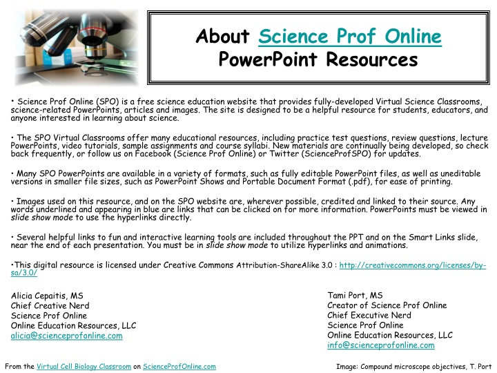 about science prof online powerpoint resources