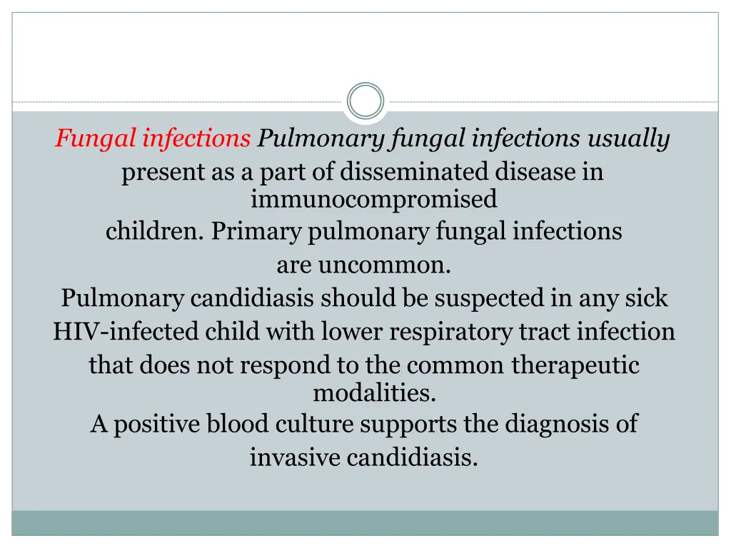 fungal infections pulmonary fungal infections