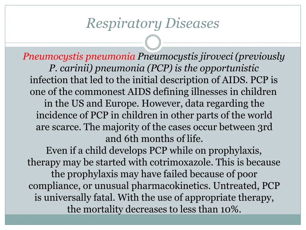 respiratory diseases