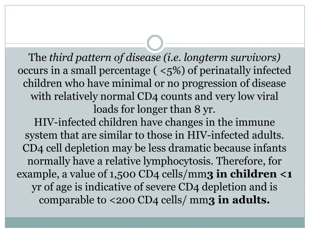 the third pattern of disease i e longterm