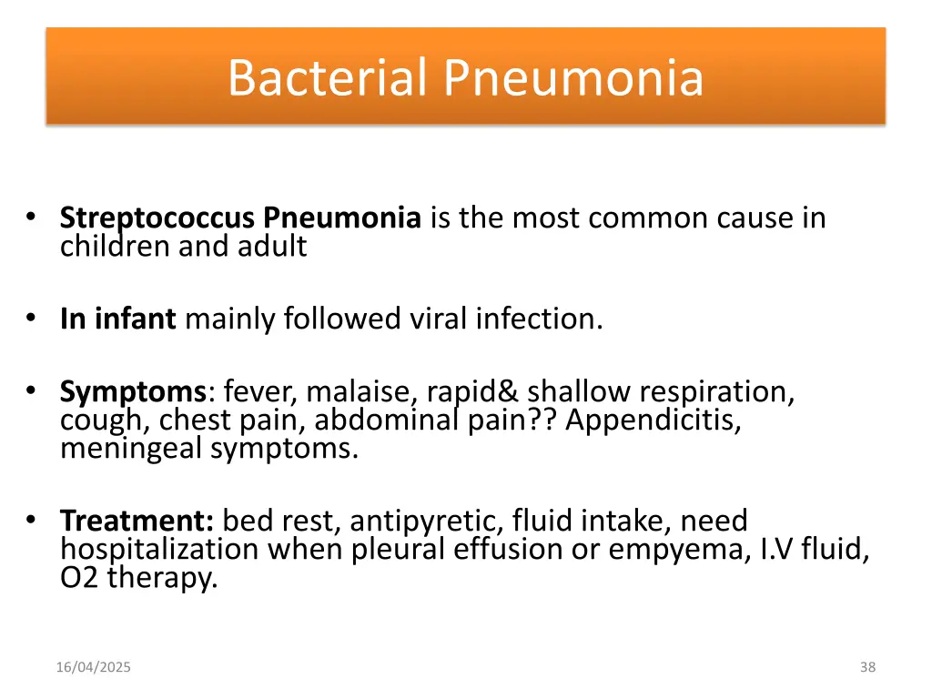 bacterial pneumonia