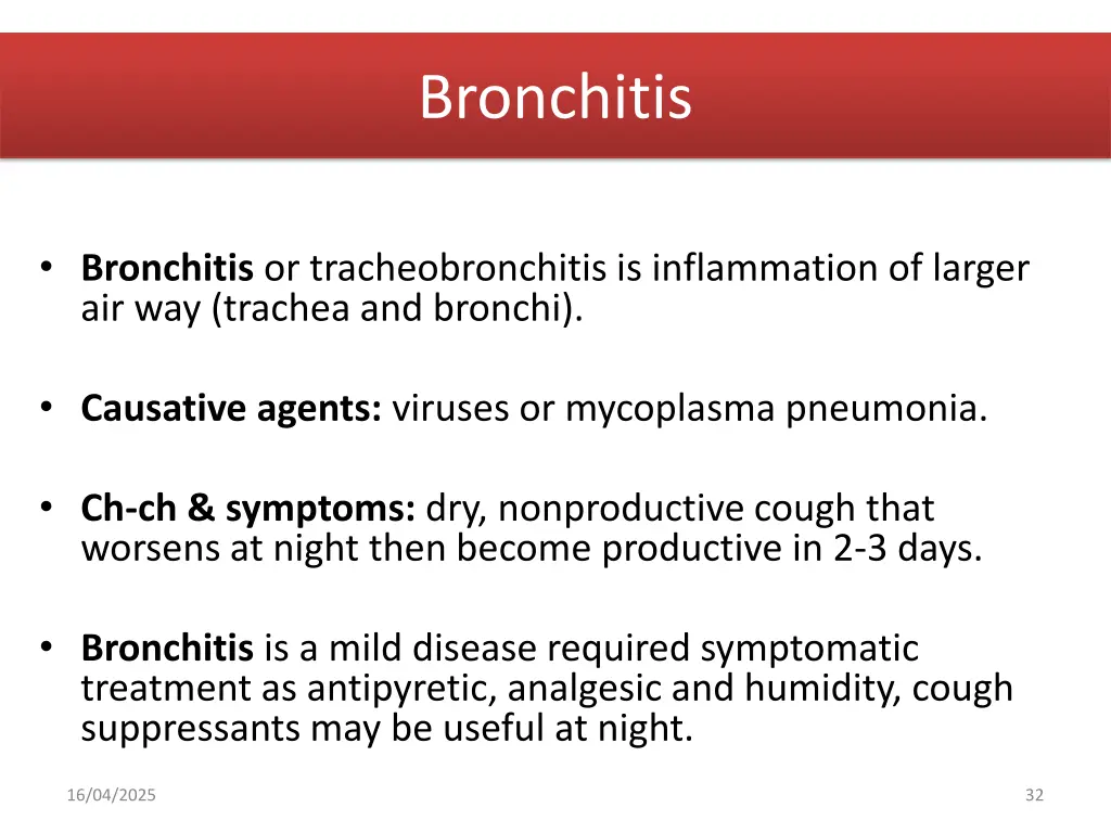 bronchitis