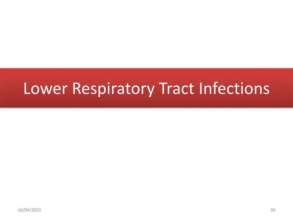 lower respiratory tract infections