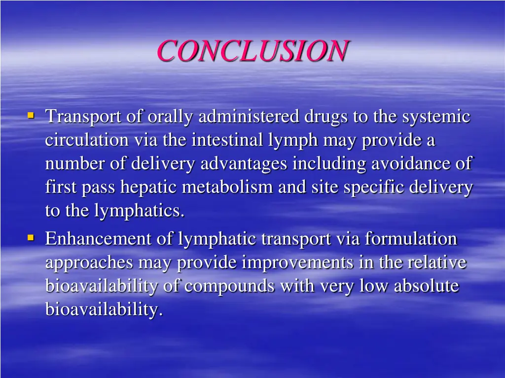 conclusion